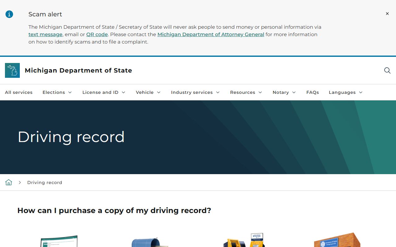 Midland County traffic court records compared with the Michigan Secretary of State driving record